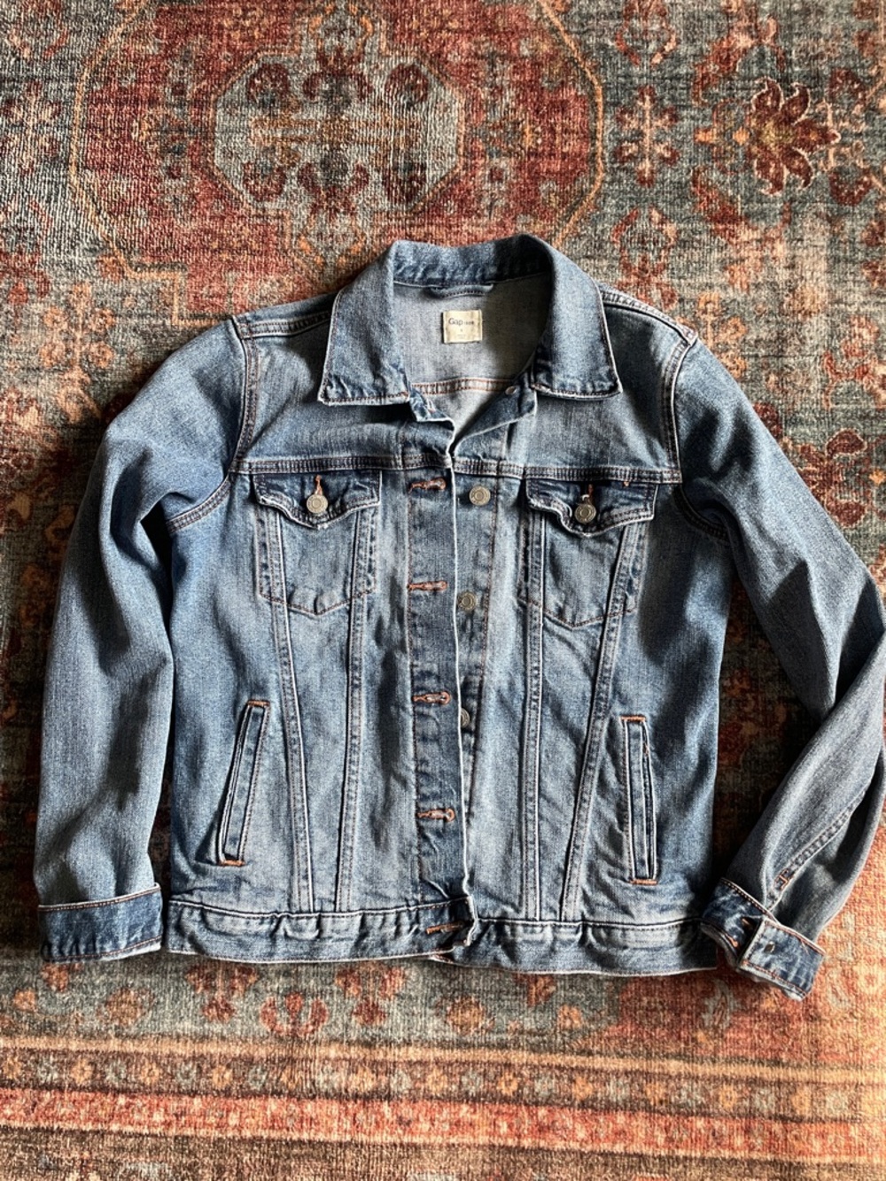 GAP Women's Light Blue Denim Jacket - Classic Trucker